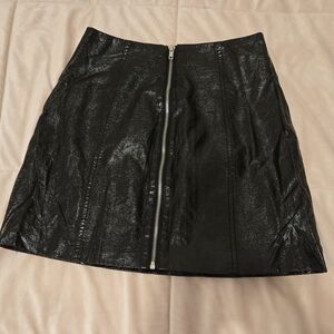 Black Zippered Women's‎ Skirt